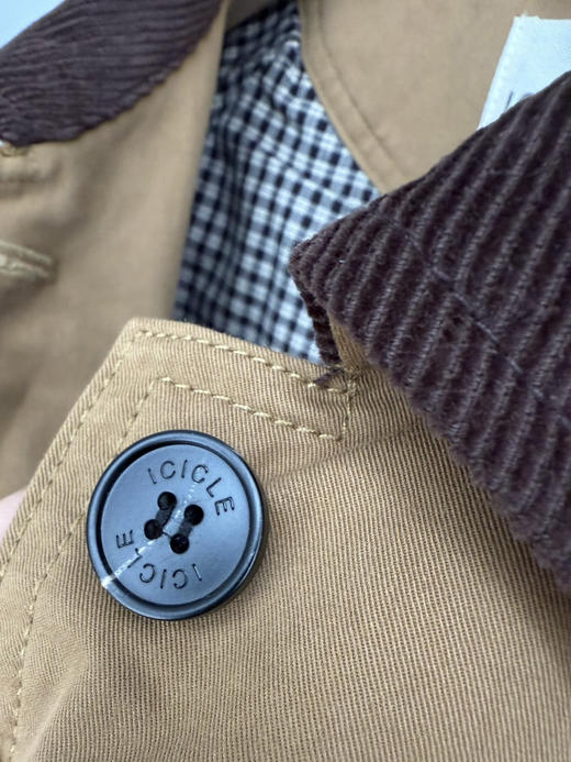 【开放日忙 秒杀价已调 直接拍】小禾 英国皇室打猎装元素 高密斜纹棉夹克 巴恩风短外套 商品图9