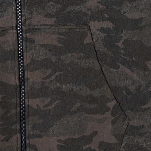 1053SDSA男士秋冬新款痞帅男装美式拼接迷彩拉链连帽卫衣时尚宽松上衣 商品图3