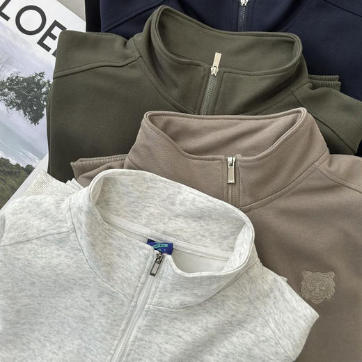 入秋必备‼️【也外男士虎头半拉链卫衣】经典虎头元素，重磅320g华棉复合牛奶丝 商品图6