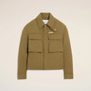 AMI 男女同款华达呢工装夹克外套 绿色 UJK846 CO0132 298 商品缩略图0