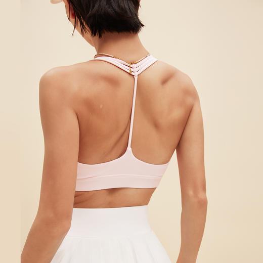 【限时秒】YOGACODE【火树银花系列】细带美背固定杯性感吊带背心女裸感舒适健身瑜伽文胸DWC125633 商品图4