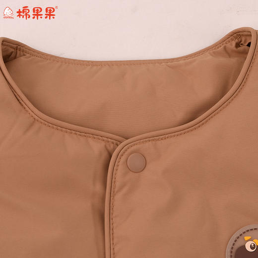 棉果果冬季新品男童女童涤丝纺羽绒保暖加厚白鹅绒羽绒马甲M402171925619 商品图2