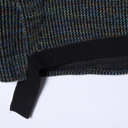 55232SDSA秋冬新款痞帅男装美式撞色不规则设计圆领针织卫衣宽松百搭 商品图3