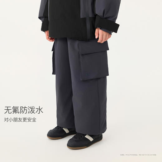 【无氟防泼水】马克珍妮男童防寒防风雪加厚工装羽绒裤2025年冬装新款551632 商品图1