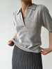 Puree｜#1975 Cashmere summer polo 羊绒polo领短袖上衣 [  白 / 灰 / 蓝  ] 商品缩略图11