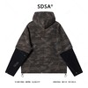 1053SDSA男士秋冬新款痞帅男装美式拼接迷彩拉链连帽卫衣时尚宽松上衣 商品缩略图5