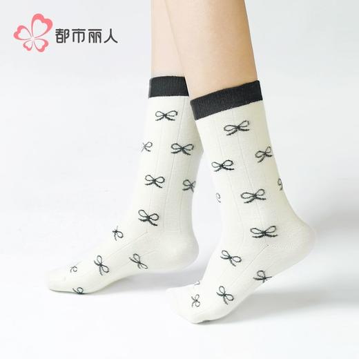 都市丽人袜子女士袜子暖柔女袜子女中筒袜LCHDF6 商品图1