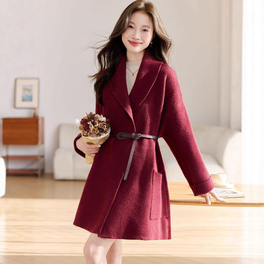 中长款韩版宽松，时尚系带风衣外套 HR-SSFB20221 商品图0