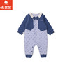 棉果果冬季新品男童可爱假两件保暖加厚爬衣夹棉连体衣M412722825763 商品缩略图1
