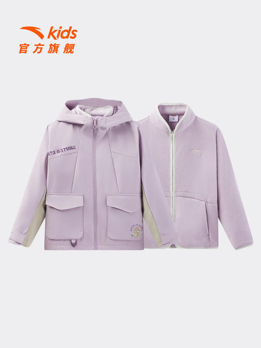 安踏儿童外套女大童2025秋冬运动外套WWF两件套上衣362546601N 商品图5