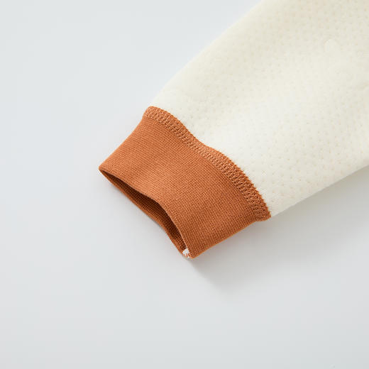 怡比萌趣文字长袖斜襟哈衣HY25WIN016米黄（59#-80#） 商品图11