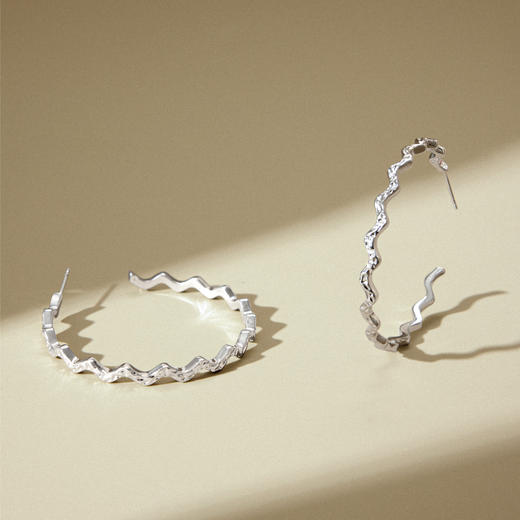 ARSIS 丨 流光系列 粼境波光耳钉 商品图7