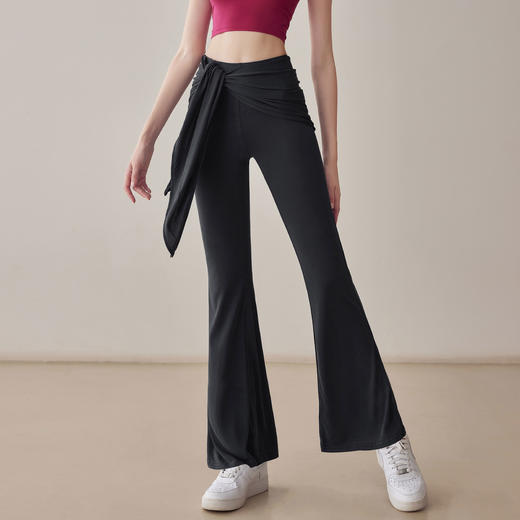 【限时秒】YOGACODE【火树银花系列】防尴尬可拆卸屁帘阔腿裤垂感高级感休闲瑜伽微喇长裤DWW125599 商品图1