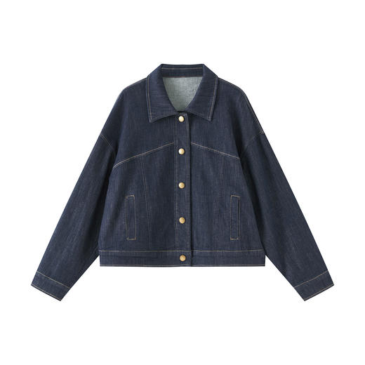 「高货wl」全新升级【铂金会员367/天猫499/差价132】(92430)洛诗琳新款复古摩登牛仔外套2025秋季气质时髦休闲短外套 商品图4