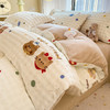 【YW】无忧购ins卡通亲肤舒适保暖牛奶绒柔软四件套（截单后3-5天发货) 商品缩略图0