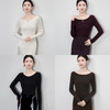 「高货wl」全新升级【铂金会员183/天猫239/差价56】(92742)洛诗琳超细美丽诺羊毛针织衫2025秋季船领简约打底上衣 商品缩略图3
