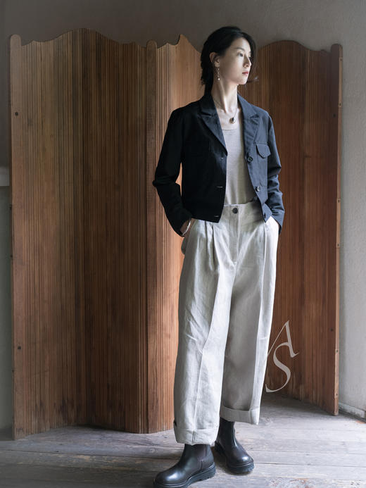 Jai  沙色/丛林绿细闪米娅无袖上衣 商品图6