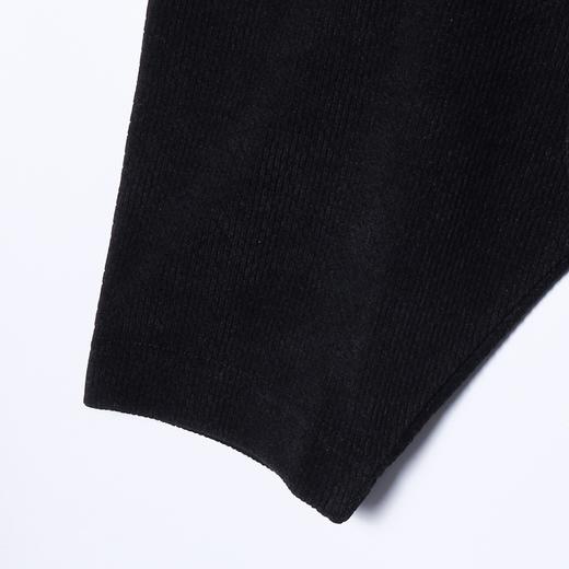 SDSA男士秋冬新款痞帅男装韩版纯色褶皱圆领针织卫衣宽松简约上衣 商品图3