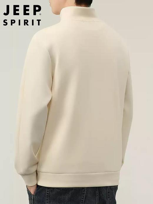 2025吉普/JEEP SPIRIT 男士【绣花logo】320g华棉半拉链卫衣春秋款，时尚百搭，高级感满满 商品图2