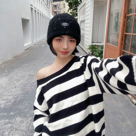 时尚亮片针织帽-纪念日百货门店同款165199741 商品图2