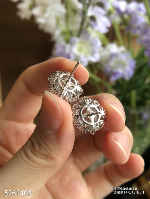5261409，蛋面耳钉。具体价格微信咨询 商品图5