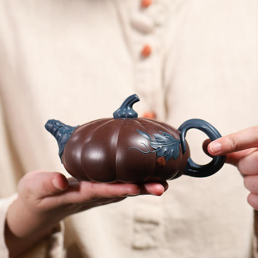 紫玉金砂「三把壶」正宗宜兴紫砂壶，蒋静明大师亲创礼盒包装 ，每把壶赠四只薄胎品茗杯！ 商品图8