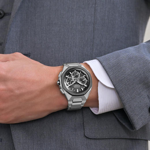 西铁城/CITIZEN卫星对时ATTESA系列舒博钛八角男表CC4104-53E 商品图7