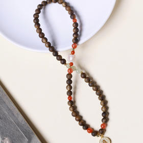 【青山特惠】6mm 47颗 绿棋楠【羽菲】双圈沉香手串 c10