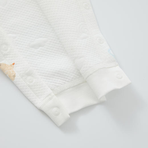 怡比遨游天空长袖开襟哈衣HY25WIN018蓝白色调（59#-80#） 商品图12