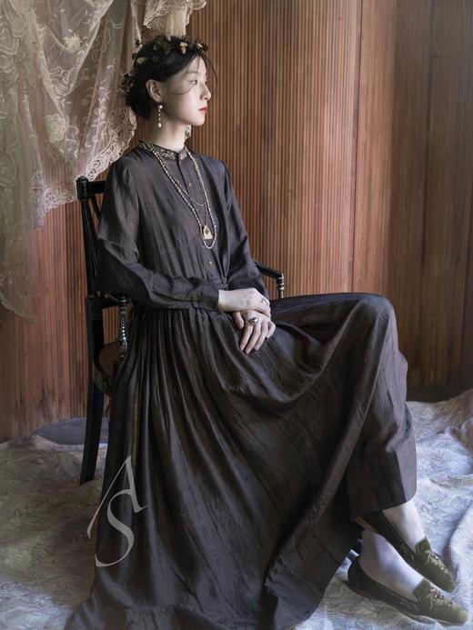 Emma Hope 25AW 赤陶色/橄榄绿丝绒手工珠绣阿尔伯特鞋 商品图9