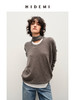 HIDEMI 经典龟背系列系列简约基础百搭羊毛混纺圈圈绒圆领毛衣 商品缩略图1
