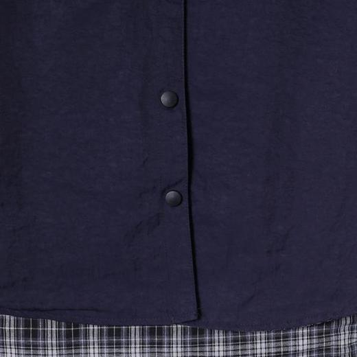 25015SDSA秋冬新款痞帅男装韩版拼接假两件衬衫动漫印花设计百搭衬衣 商品图3