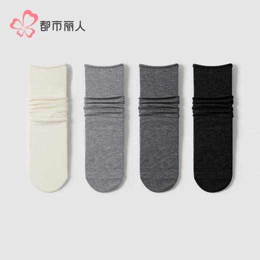 都市丽人袜子女士袜子暖柔女袜子女中筒袜LCHDG7 商品图1