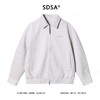 SDSA男士秋冬新款痞帅男装韩版纯色刺绣字母拉链翻领夹克外套时尚 商品缩略图1