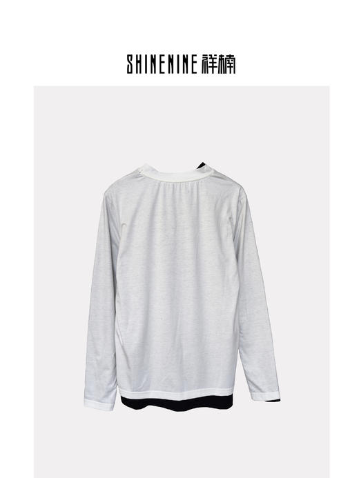 B81201101假两件长袖T恤 商品图1