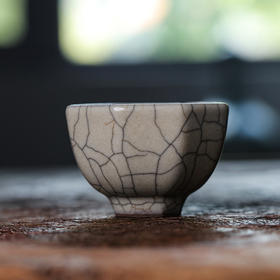 问鼎哥窑传世复刻款直口八方杯