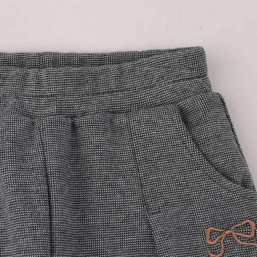 棉果果冬季新品女童夹棉保暖加厚千鸟格   针织加棉长裤M422200825741 商品图1