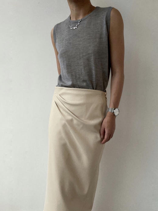 Puree｜#1981 Petite Vest 精纺羊绒背心 [  黄 / 灰 / 蓝 / 米粉 ] 商品图14