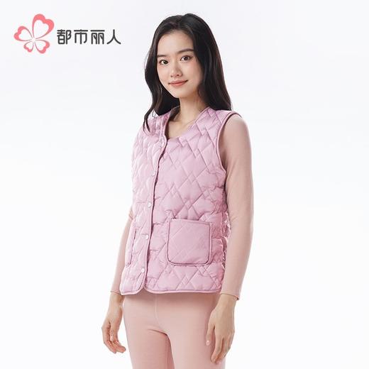 都市丽人睡衣夹棉睡衣女士家居服背心上衣中厚夹棉单件上衣LHH9C6 商品图2