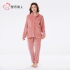 都市丽人睡衣法兰绒剪花睡衣女士家居服长袖长裤法兰绒套装LHH1M3 商品缩略图1