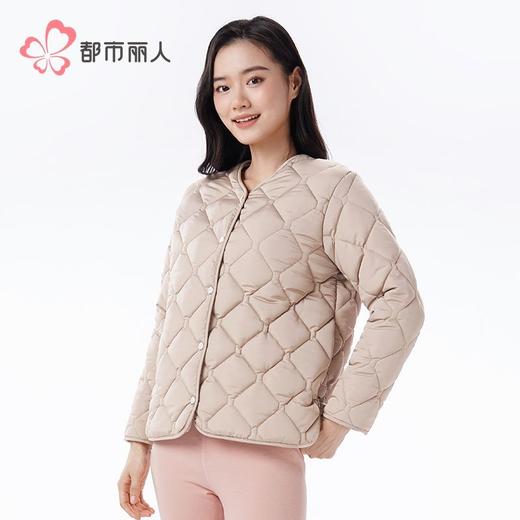 都市丽人睡衣布夹棉女士家居服单件上衣中厚夹棉单件上衣LHH7B7 商品图2