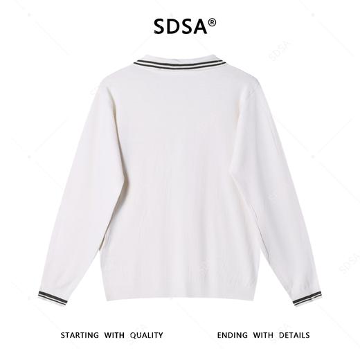 51132SDSA男士秋冬新款痞帅男装韩版撞色纽花半拉链翻领针织毛衣百搭 商品图5