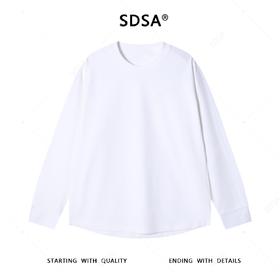 SDSA男士秋冬新款痞帅男装韩版极简风纯色圆领卫衣百搭宽松上衣