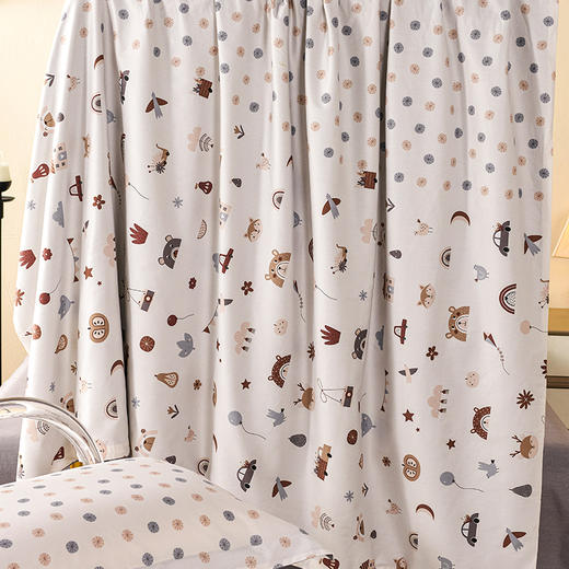 【云粉节】10楼 安睡宝 长绒棉印花双人四件套-动物乐园 吊牌价2599元  活动价699元 商品图4