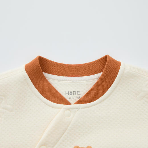 怡比萌趣文字长袖斜襟哈衣HY25WIN016米黄（59#-80#） 商品图8