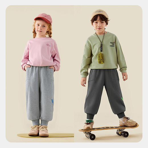 【蹦蹦裤】迷你巴拉男女童裤子儿童秋不易变形运动裤长裤 商品图2