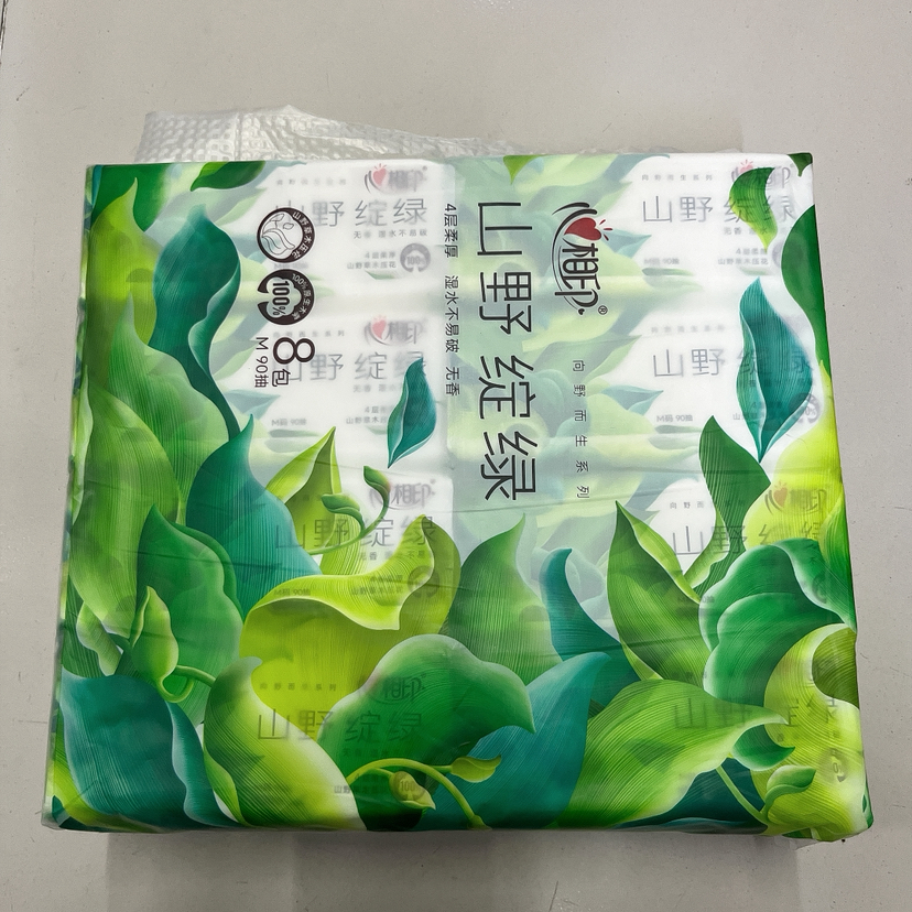 心相印山野绽绿 8连包抽纸DT43090