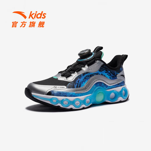 安踏儿童运动鞋男大童能量环11跑步鞋25年冬季革面旋钮扣312545588N 商品图0