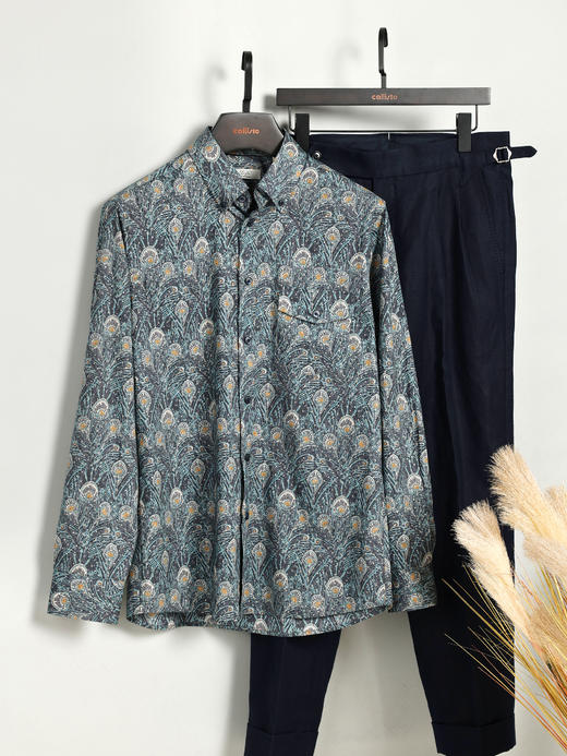 callisto定制花衬衫-天后赫拉-绿 商品图0