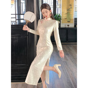 秋冬旗袍女新中式2025新款长袖订婚礼服平时可穿绝美气质高端改良